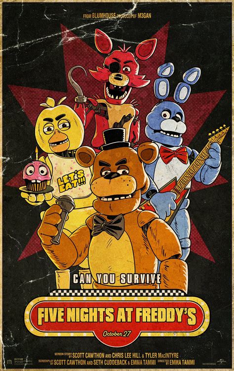 Fnaf movie posters - Sketch with Scraps. 181 upvotes · 5 comments. 552K subscribers in the fivenightsatfreddys community. Official subreddit for the horror franchise known as Five Nights at Freddy's (FNaF) ||….